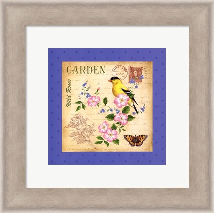 Framed Blooming Garden III Print