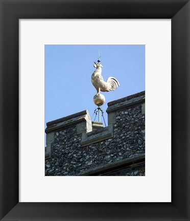 Framed Holy Trinity, Weston, Herts - Weathervane Print