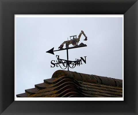 Framed Weathervane, Upper Mannington Print