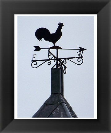 Framed Weathervane, The Church of St Peter and St Mary Print