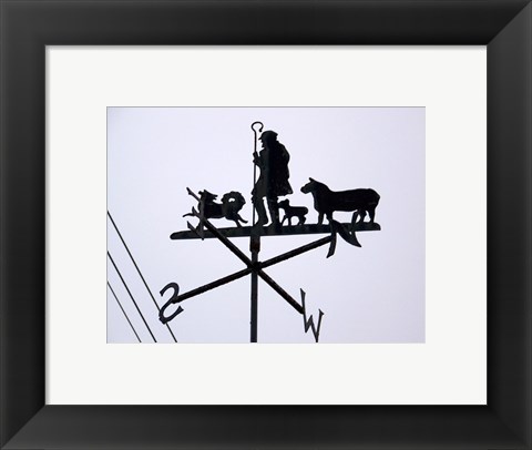 Framed Weathervane, Luton Print