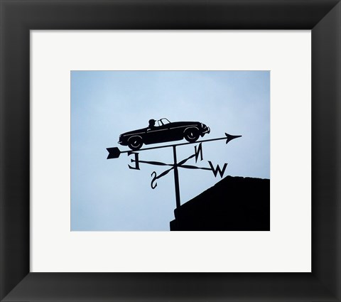 Framed Automotive Weathervane Print