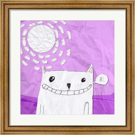 Framed Cat Print