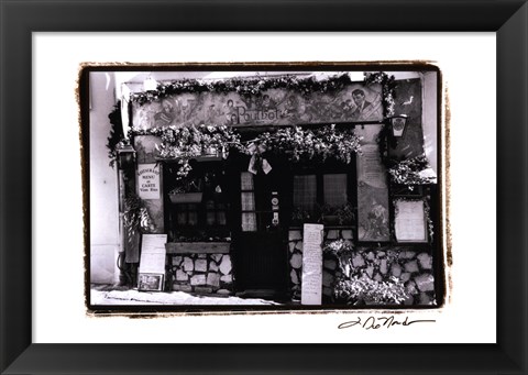 Framed Cafe Charm, Paris II Print