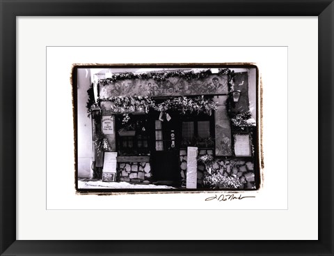 Framed Cafe Charm, Paris II Print