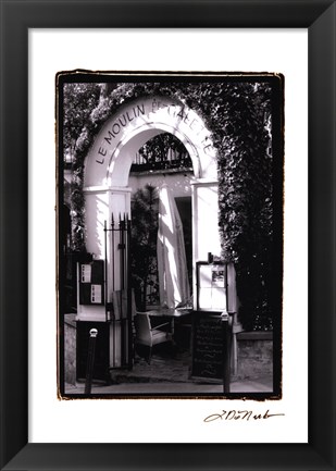 Framed Cafe Charm, Paris III Print