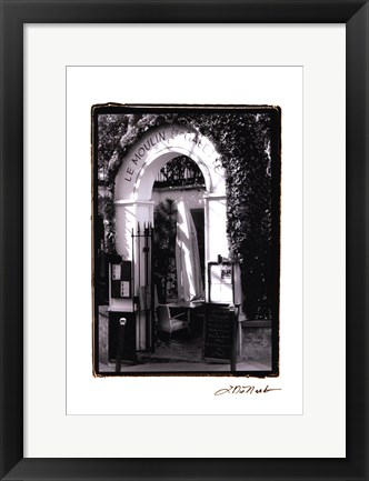 Framed Cafe Charm, Paris III Print