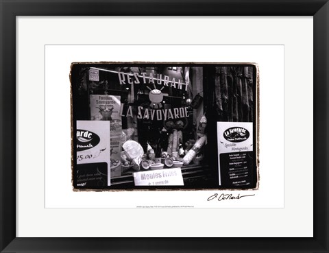 Framed Cafe Charm, Paris VI Print