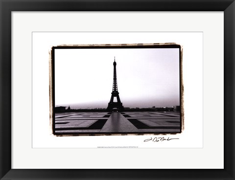 Framed Eiffel Tower at Dawn Print