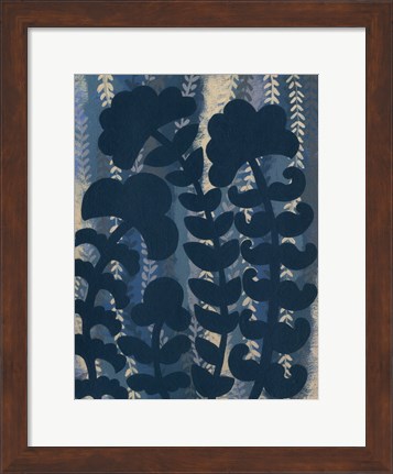 Framed Blueberry Blossoms III Print