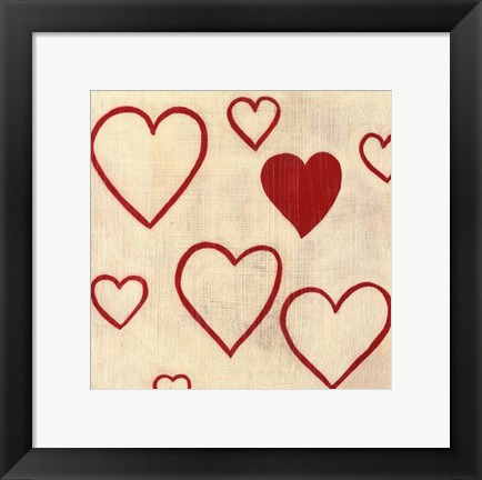 Framed Best Friends- Hearts Print