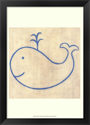 Framed Best Friends- Whale Print