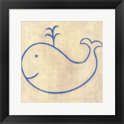 Framed Best Friends- Whale Print