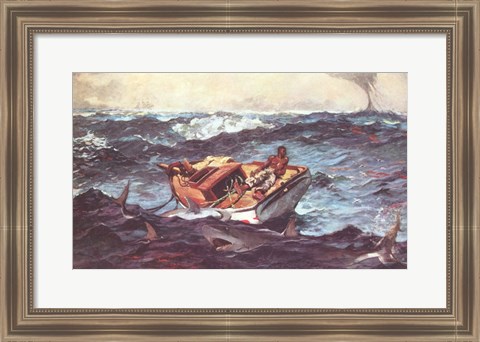 Framed Winslow Homer Storm Print