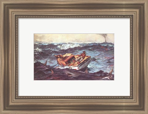 Framed Winslow Homer Storm Print