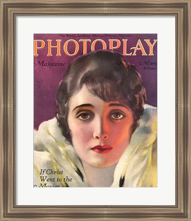 Framed Alice Joyce Photoplay March, 1920 Print
