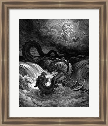 Framed Destruction of Leviathan Print