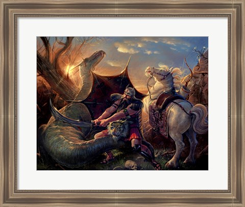 Framed Dragon Slayer Print