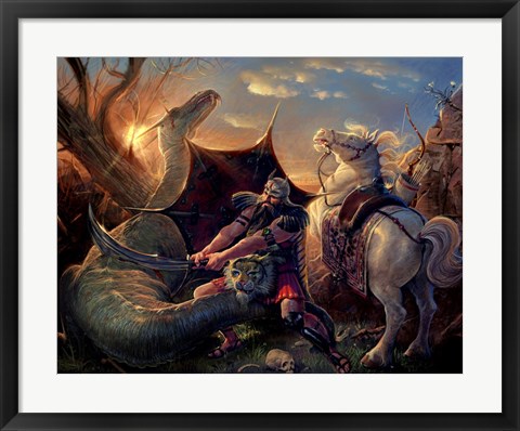 Framed Dragon Slayer Print