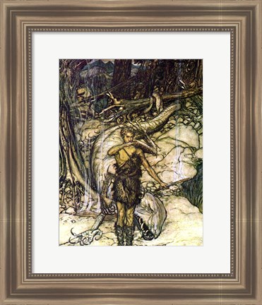 Framed Dragon II Print