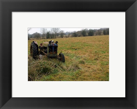 Framed Tractor photograph Print