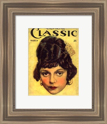 Framed Clarine Seymour Motion Picture Classic Print