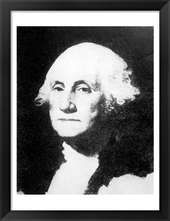 Framed Collier&#39;s 1921 Washington George - Gilbert Stuart Print