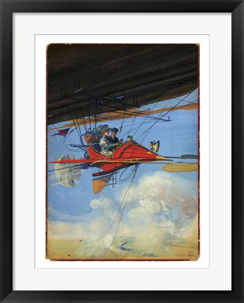 Framed Aerostatic Cabrio, H.G. Dart Print