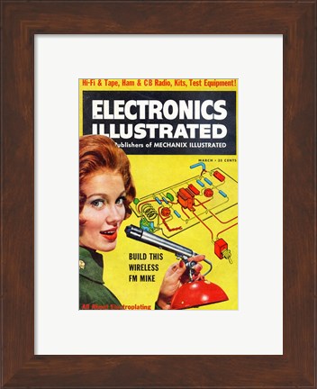 Framed Electronics Illustrated March, 1961 Print