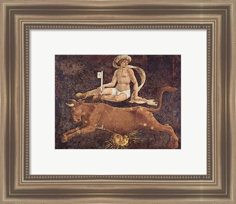 Framed Francesco del Cossa Taurus Print