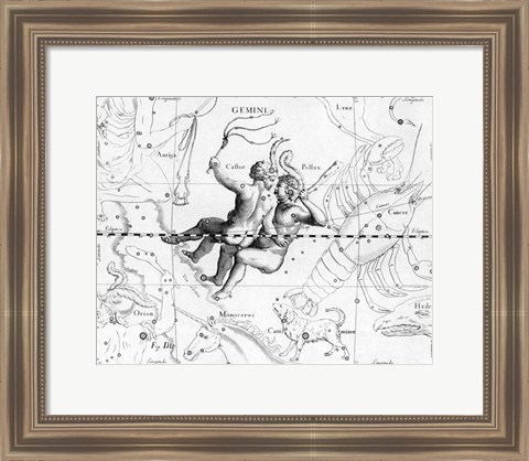 Framed Gemini Hevelius Print