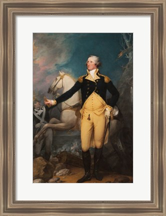 Framed General George Washington at Trenton by John Trumbull Print