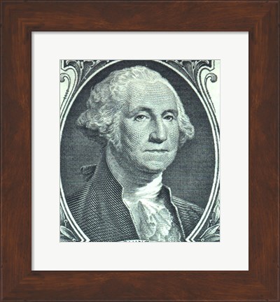 Framed George Washington Dollar Print