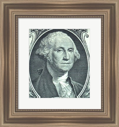 Framed George Washington Dollar Print