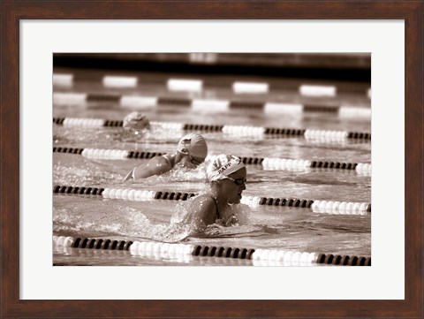 Framed Swimming Event at the 1984 Summer Olympics Print