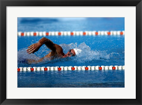 Framed US Navy Swimmer Print