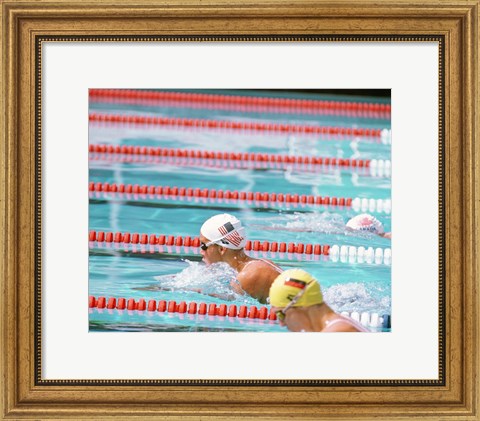 Framed US Swimmer Susan Rapp Print