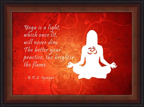 Framed Yoga Quote Print