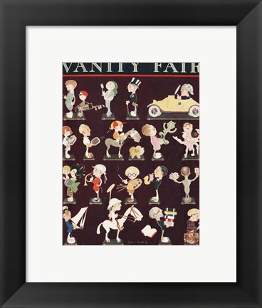 Framed John Held Vanity Fair 1921 Print