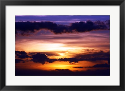 Framed Kihei Sunset Print