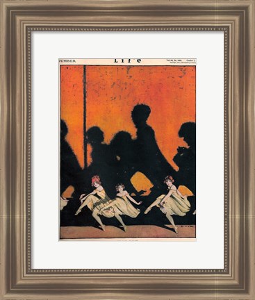 Framed Life Drama 1914 Print