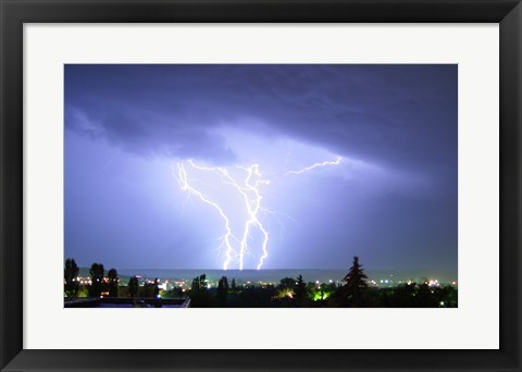 Framed Lightning Print