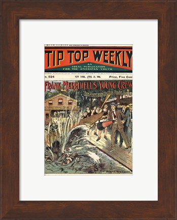 Framed Mystery of the Boat House Tip-Top Weekly Print