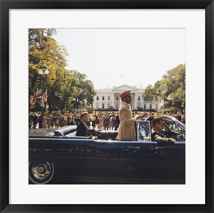 Framed Parade, Union Station to Blair House, President Kennedy Print