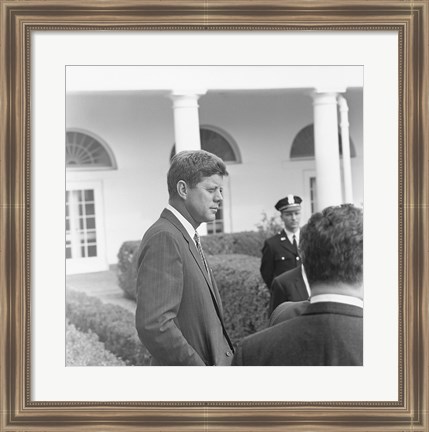 Framed President KennedyGreets Latin American Archivists Print