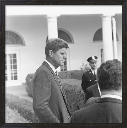 Framed President KennedyGreets Latin American Archivists Print