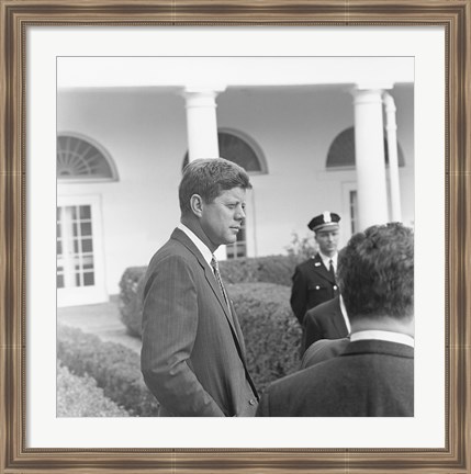 Framed President KennedyGreets Latin American Archivists Print