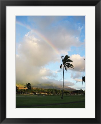 Framed Rainbow in Hawaii Print