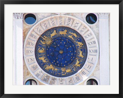 Framed St Marks Venice Clock Print