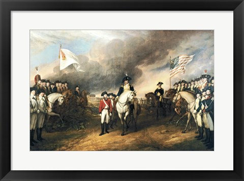 Framed Surrender of Lord Cornwallis Print